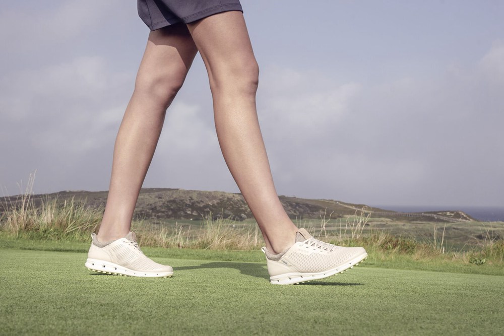 Womens Golf Shoes - ECCO Cool Pro - Beige - 3674HQDOY